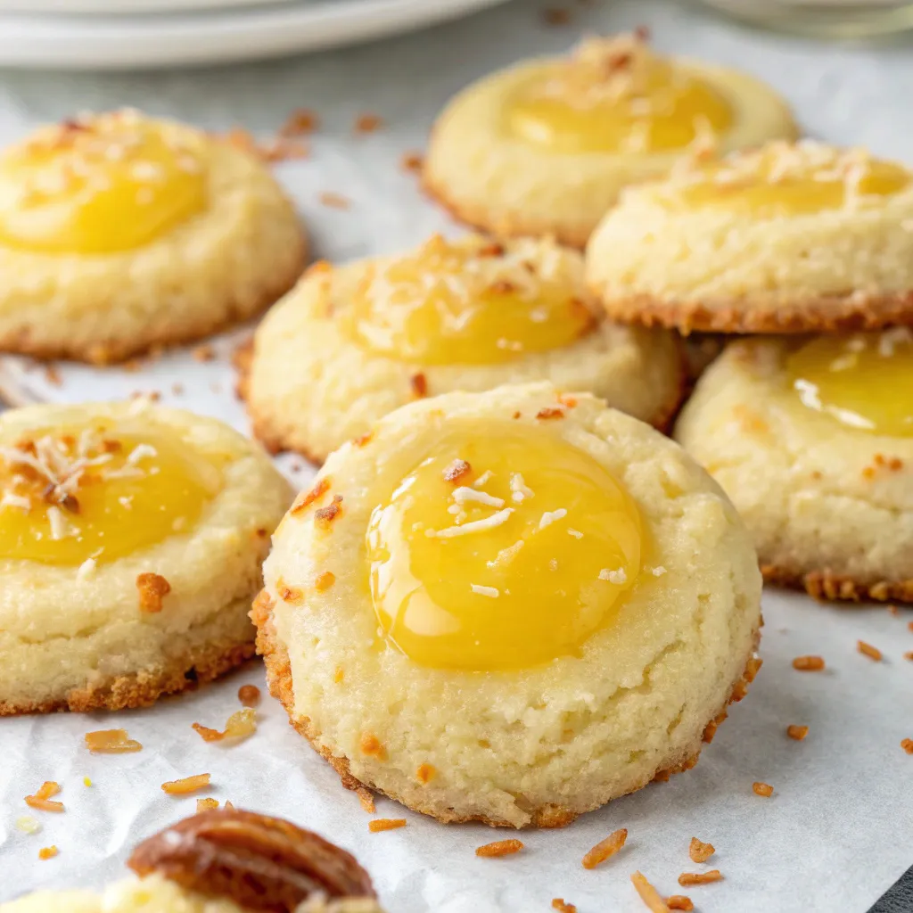 Coconut Lemon Curd Cookies