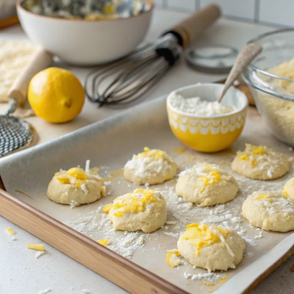 Coconut Lemon Curd Cookies
