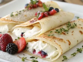 Cottage Cheese Crepes