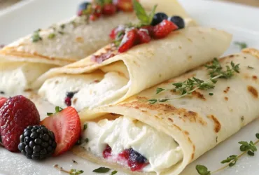 Cottage Cheese Crepes