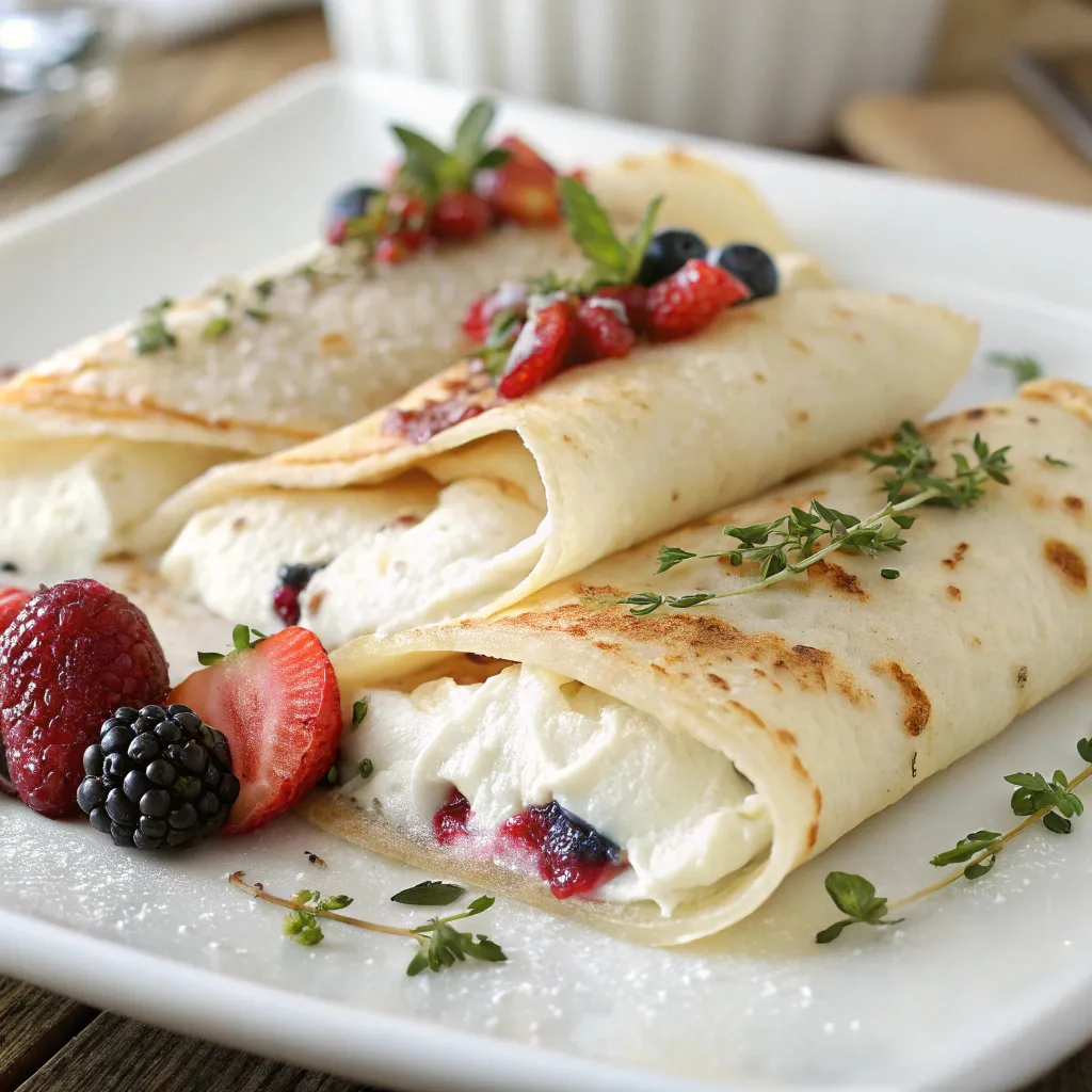 Cottage Cheese Crepes