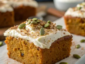 Cozy Pumpkin Purée Carrot Cake