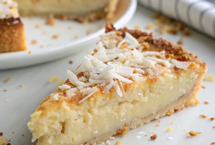 Crustless Coconut Pie