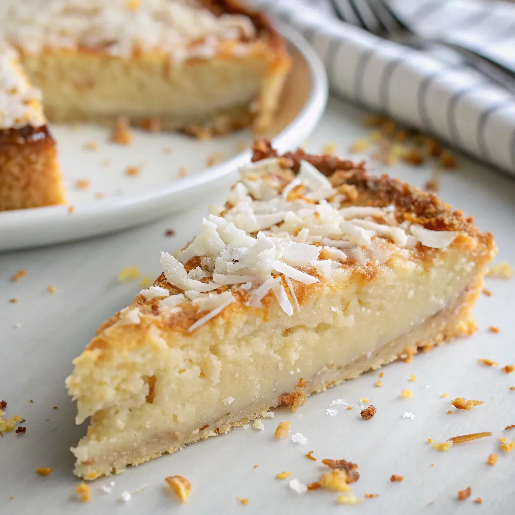 Crustless Coconut Pie