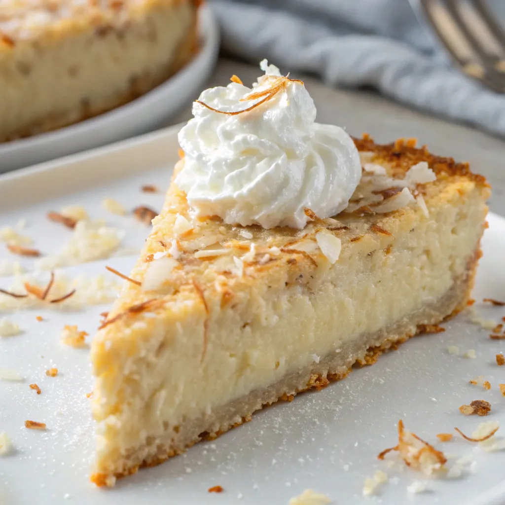 Crustless Coconut Pie