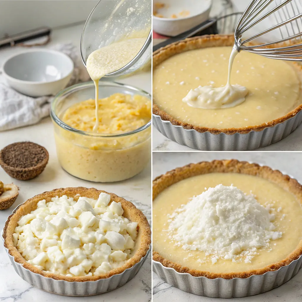 Crustless Coconut Pie