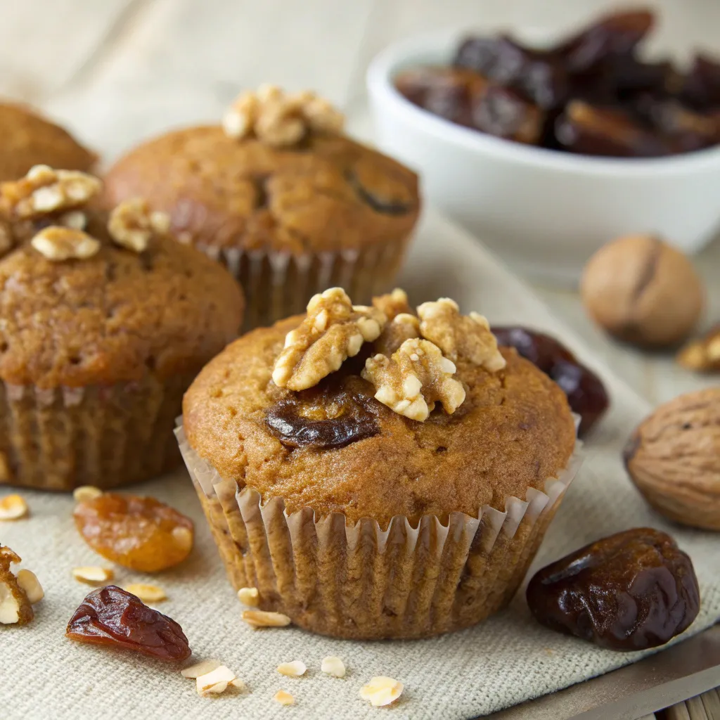 Date and Walnut Muffins