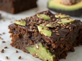 Flaxseed Chocolate Avocado Cake