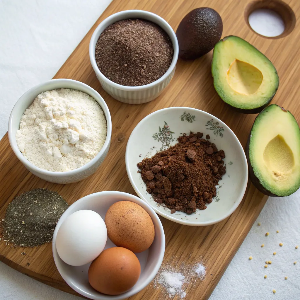 Flaxseed Chocolate Avocado Cake