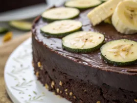 Flourless Chocolate Zucchini Cake with Banana