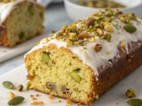 Fuss‑Free Pistachio Ricotta Coffee Cake Donut Loaf