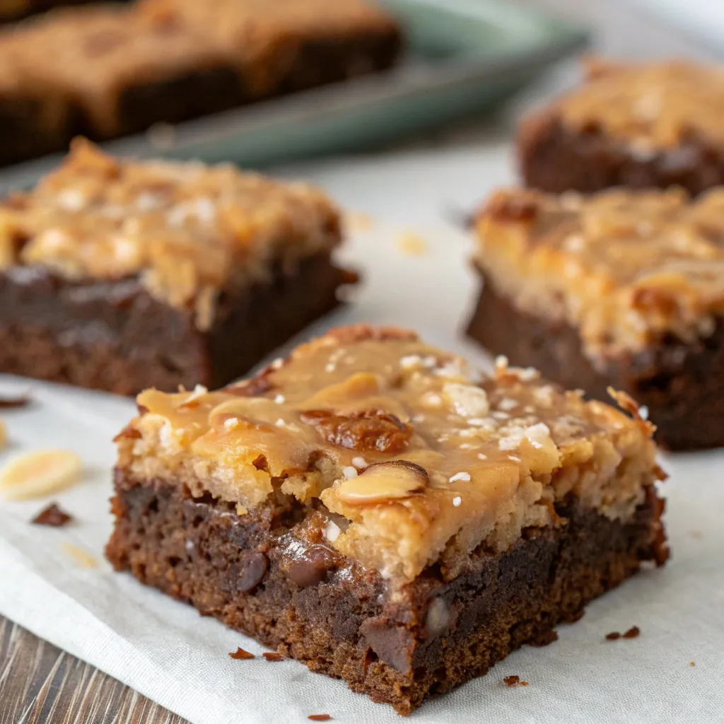 Decadent German Chocolate Brownies