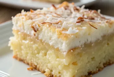 Heavenly New Zealand Coconut Slice