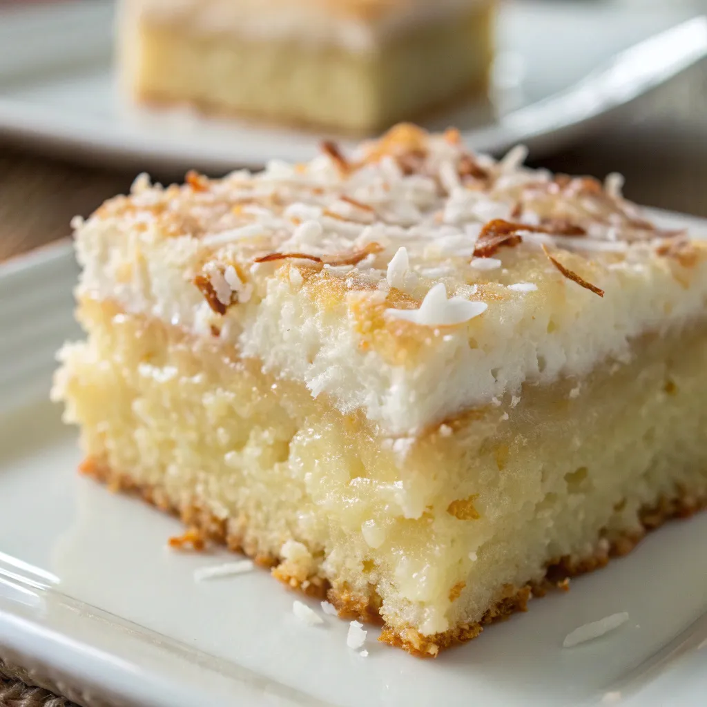Heavenly New Zealand Coconut Slice