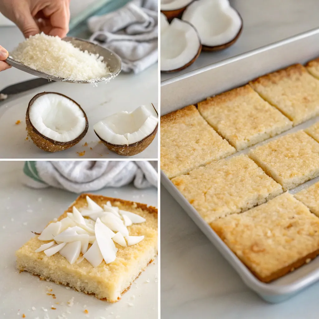 Heavenly New Zealand Coconut Slice
