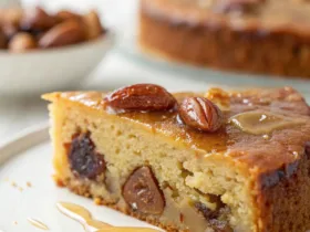 Honey Date Almond Cake