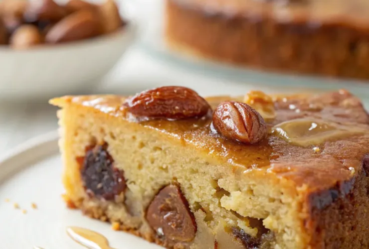 Honey Date Almond Cake
