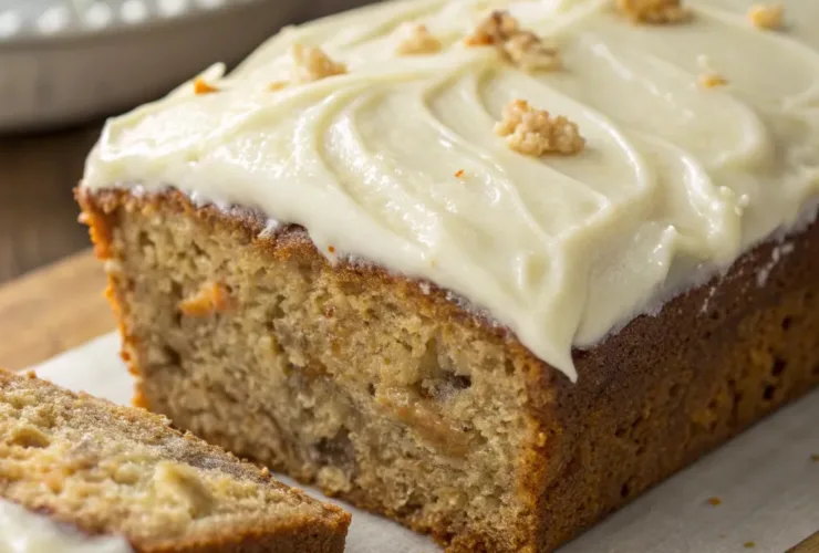 Hummingbird Bread with Cream Cheese Frosting
