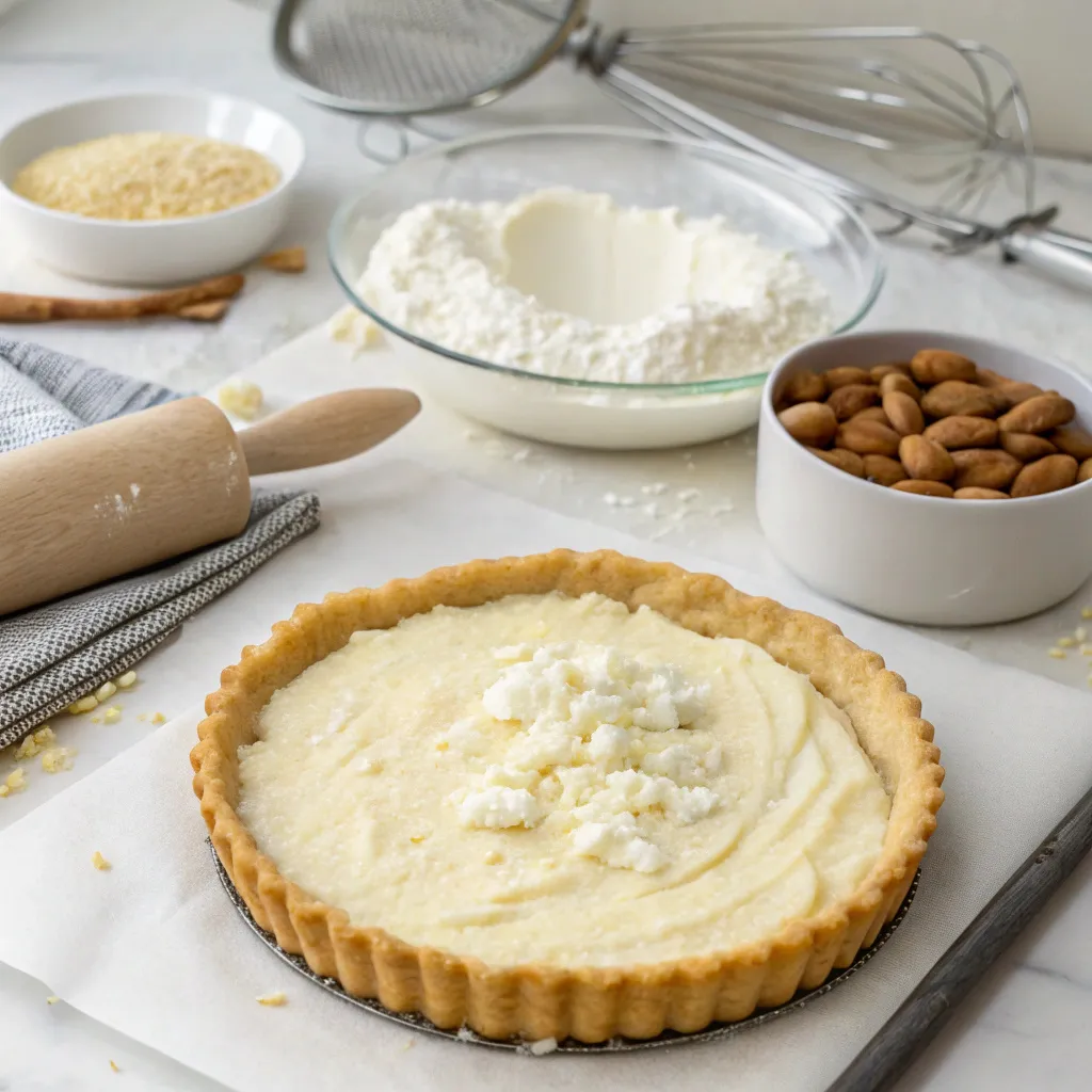 Italian Ricotta Almond Tart