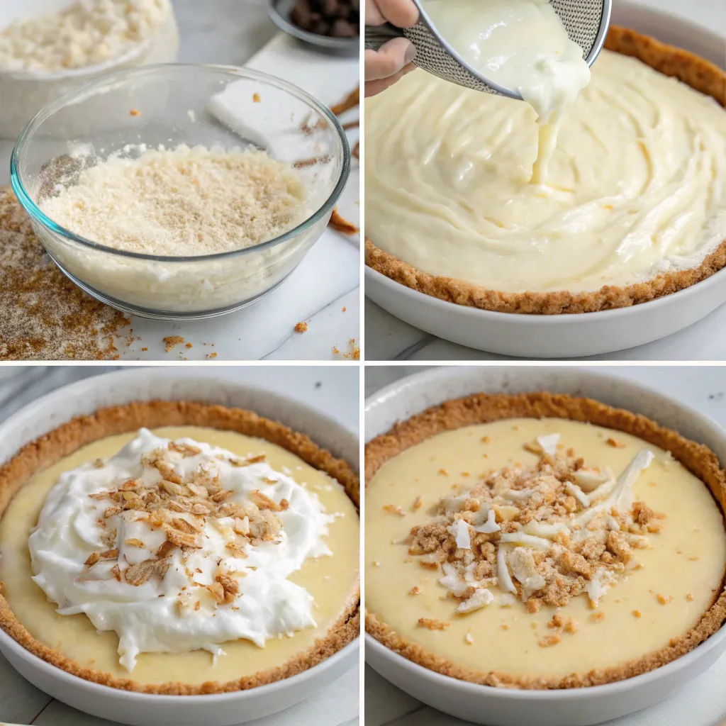 Keto Layered Coconut Cream Pie