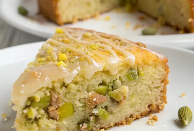 Lemon Coconut Pistachio Cake