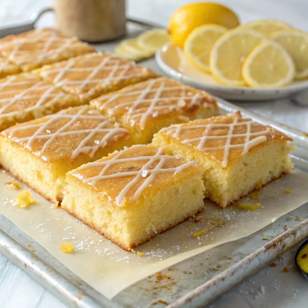 Lemon Drizzle Traybake