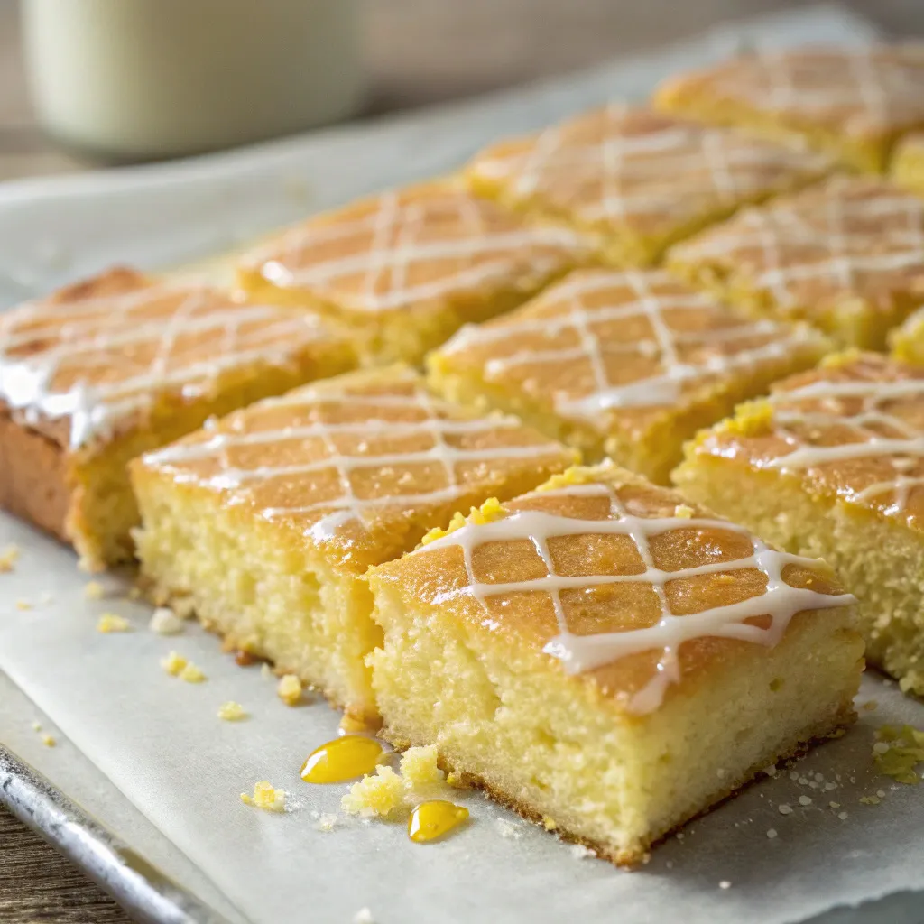 mary berry lemon drizzle traybake