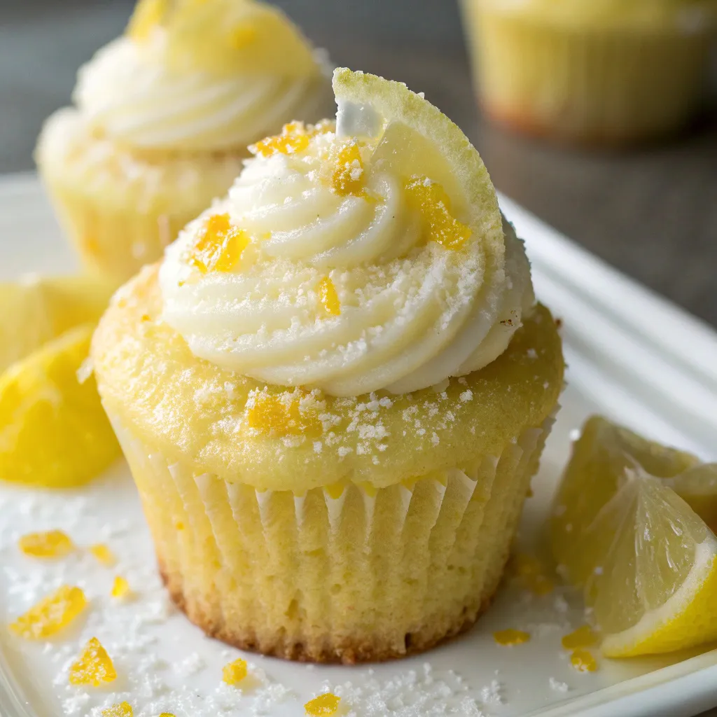 Limoncello Ricotta Cupcakes