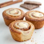 Low Calorie Cinnamon Roll Muffins with Creamy Centers