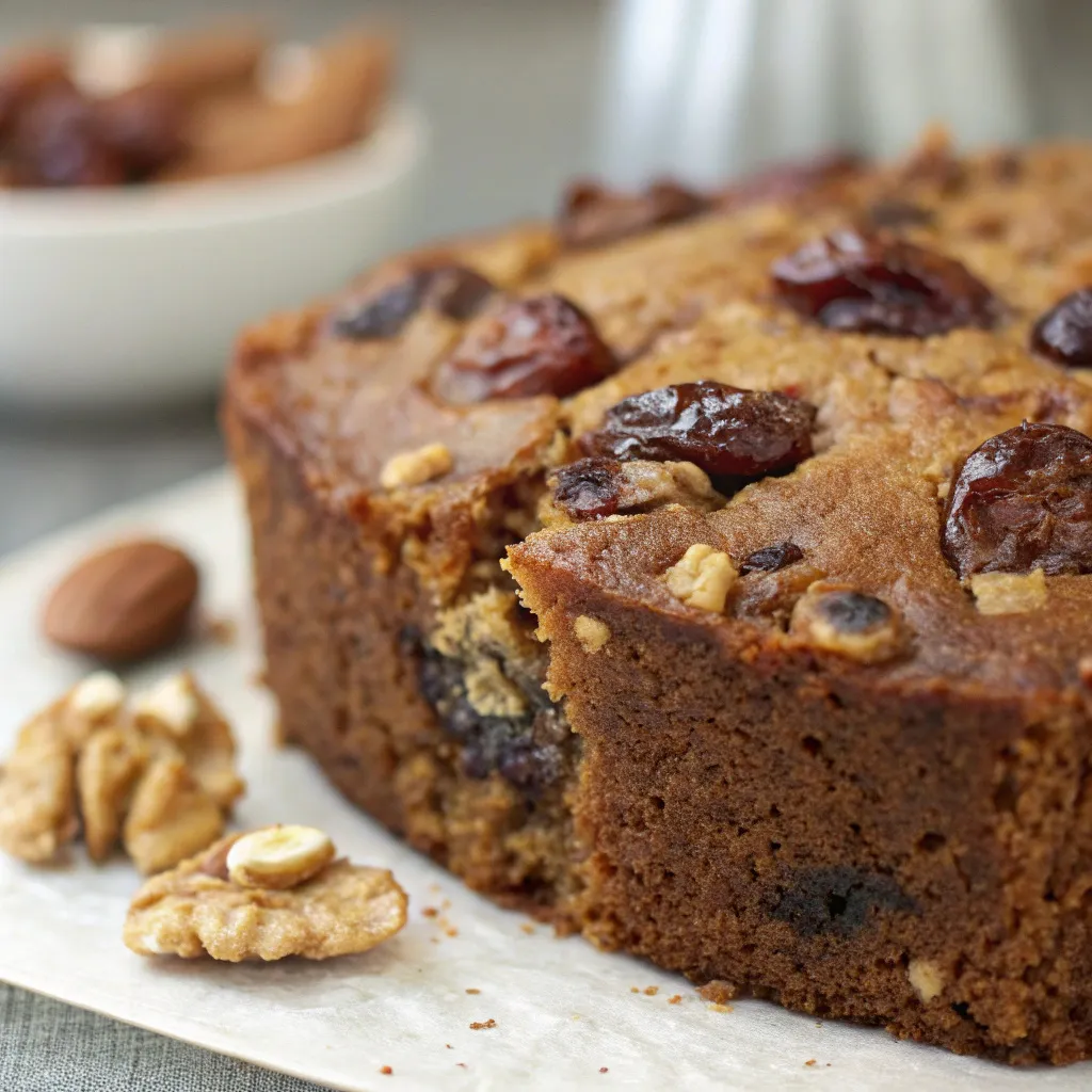 Nutty Date and Walnut Cake with a Hint of Warm Spices