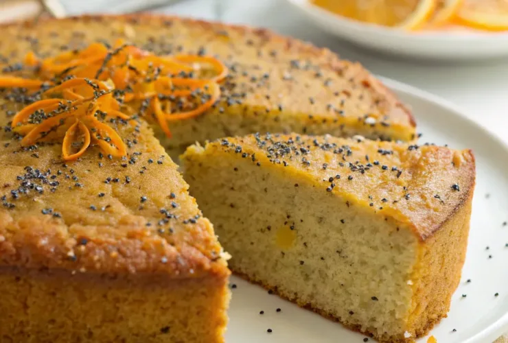 Persian Orange Cake with Cardamom and Poppy Seeds
