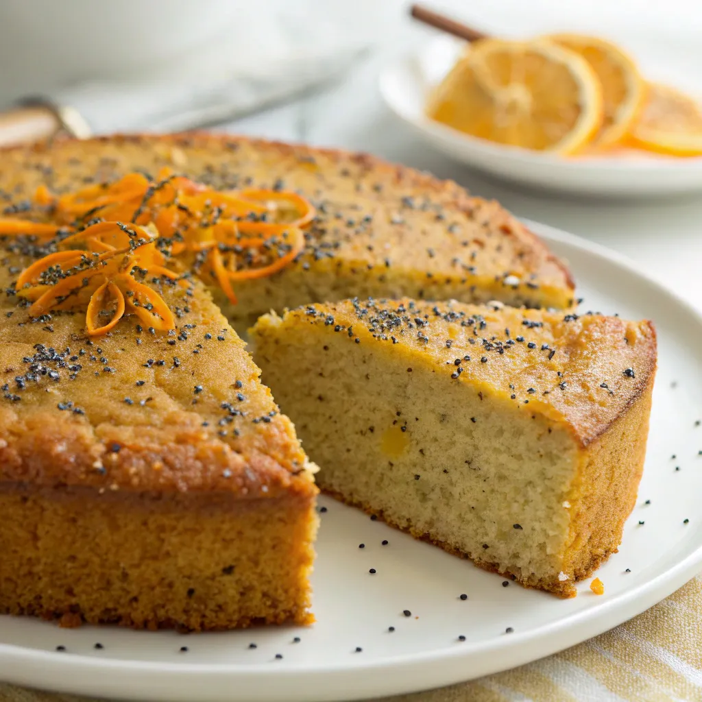 Persian Orange Cake with Cardamom and Poppy Seeds