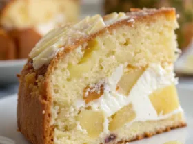 Pineapple Cream Cheese Pound Cake
