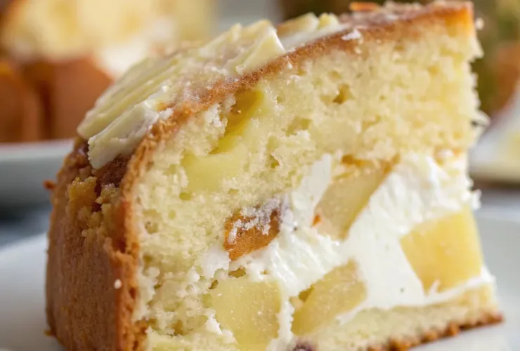 Pineapple Cream Cheese Pound Cake