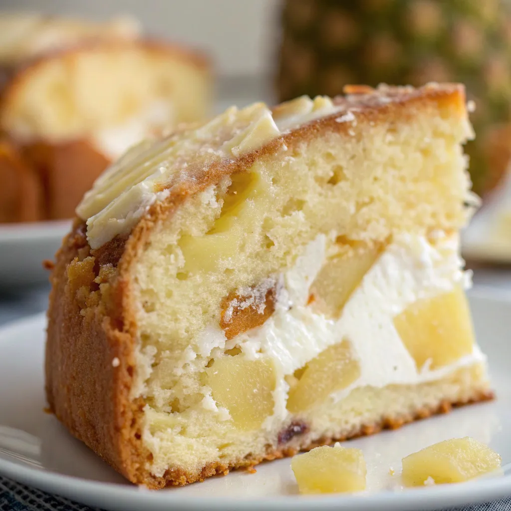 Pineapple Cream Cheese Pound Cake
