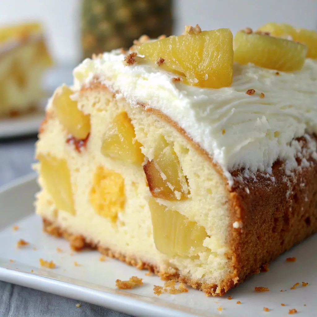Pineapple Cream Cheese Pound Cake
