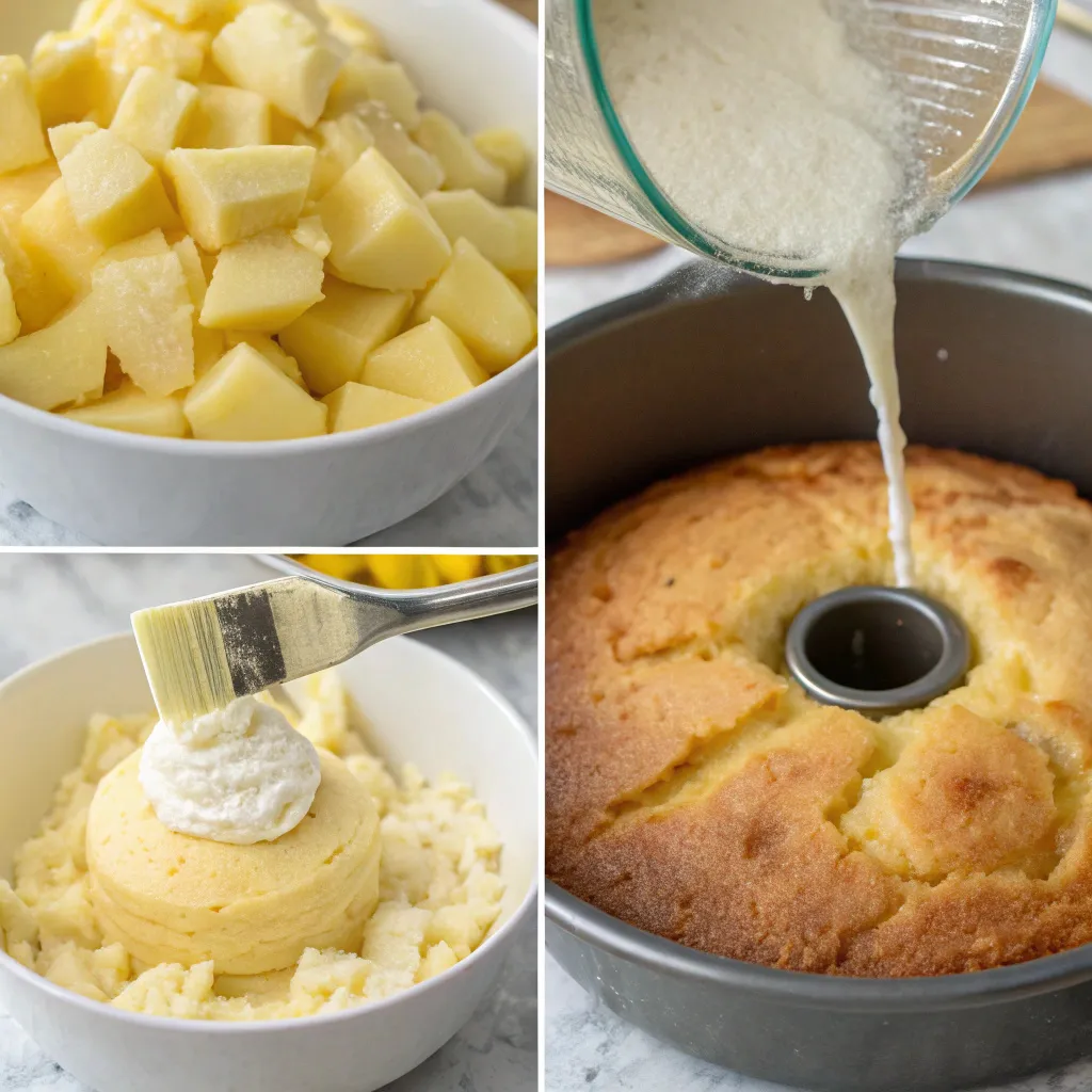 Pineapple Cream Cheese Pound Cake