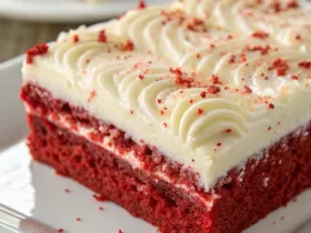 Red Velvet Sheet Cake with Frosting