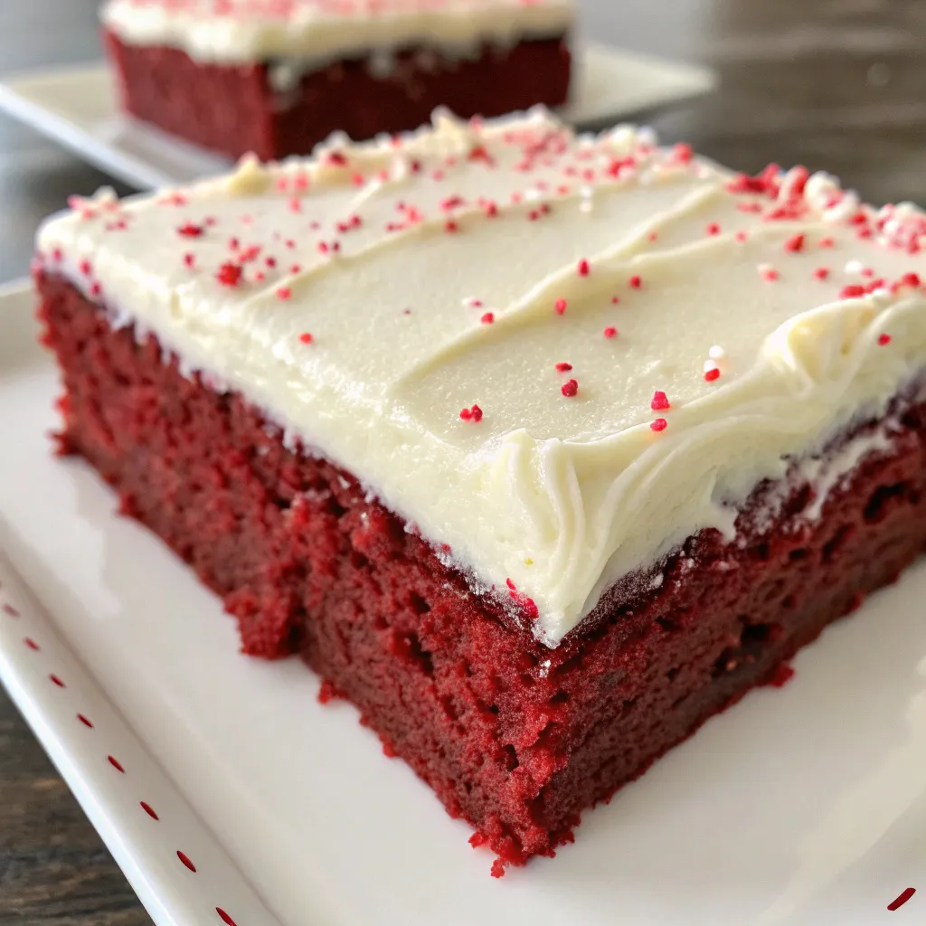 Red Velvet Sheet Cake with Frosting