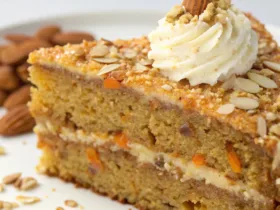 Sliced Carrot & Almond Cake