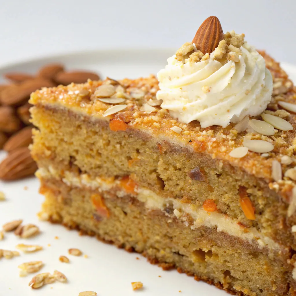 Sliced Carrot & Almond Cake