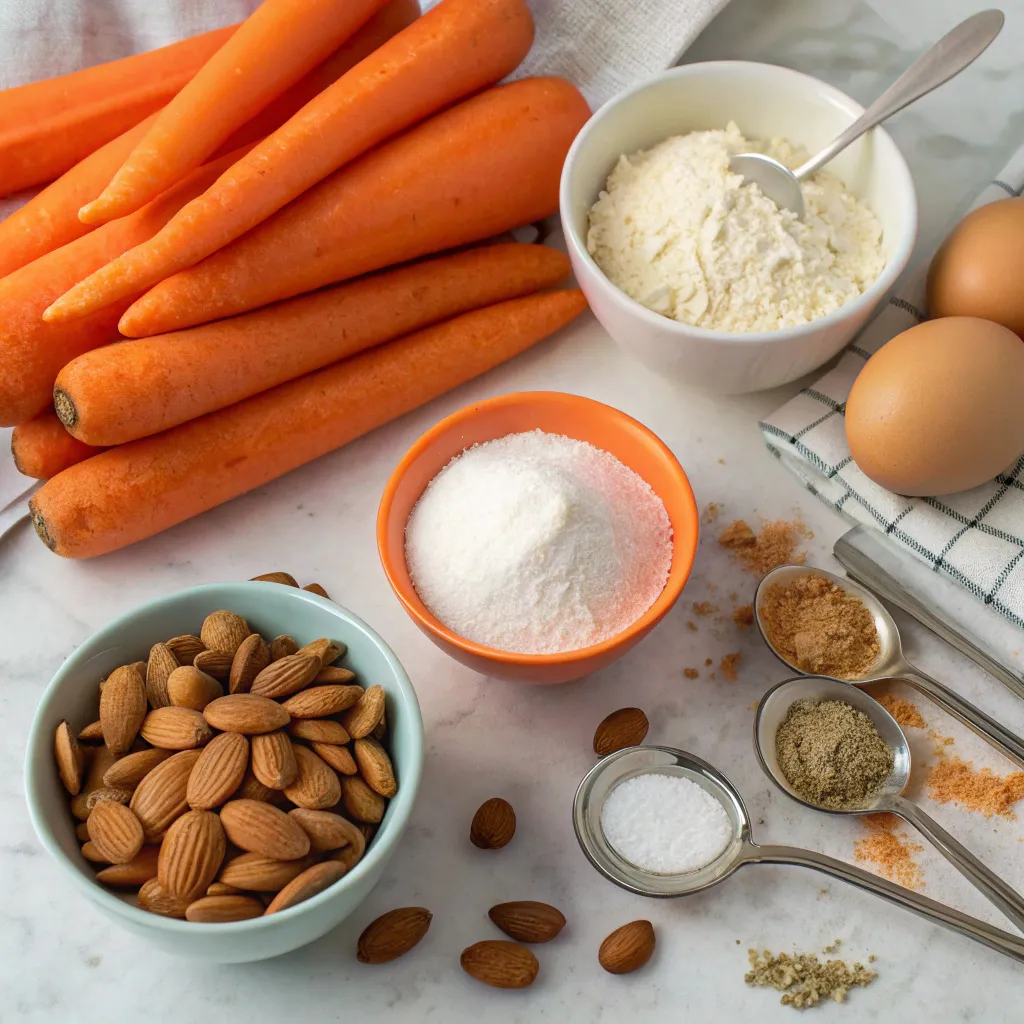 Sliced Carrot & Almond Cake