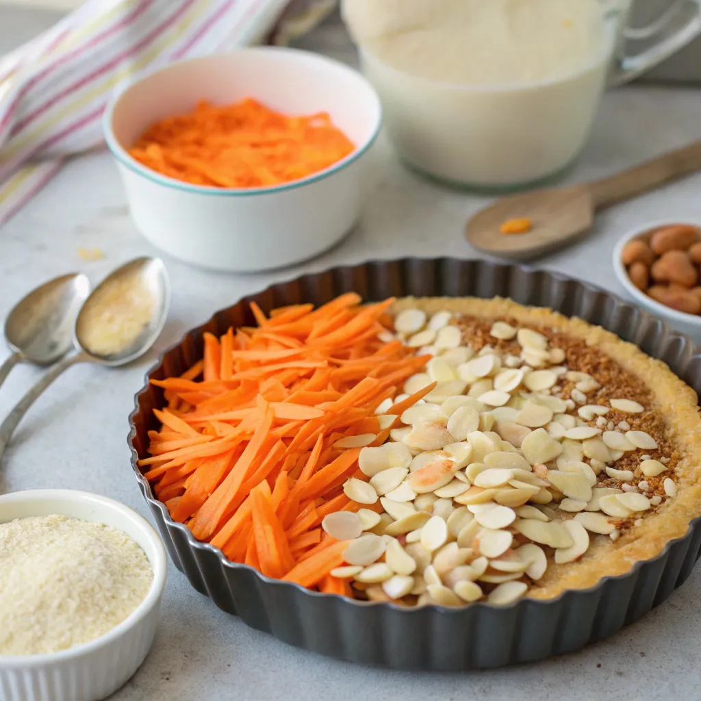 Sliced Carrot & Almond Cake