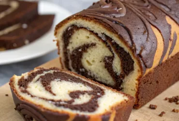 Spectacular Chocolate Marble Bread