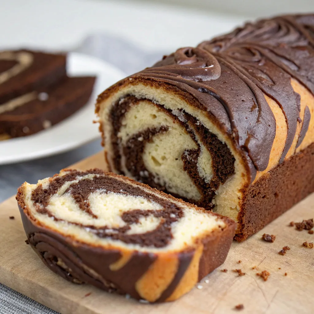 Spectacular Chocolate Marble Bread