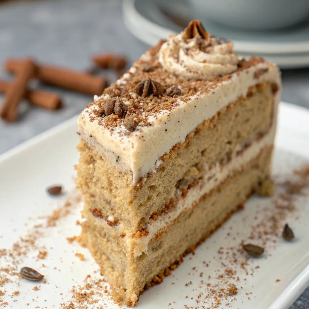 Spiced Coffee & Cardamom Layer Cake