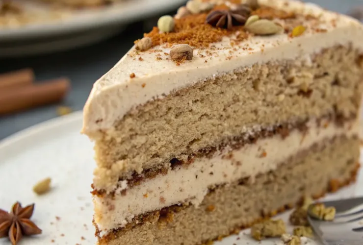 Spiced Coffee & Cardamom Layer Cake