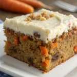 Sweet Potato Rum Carrot Cake Squares