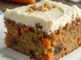 Sweet Potato Rum Carrot Cake Squares
