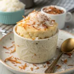 Vanilla Coconut Cottage Cheese Mug Cake